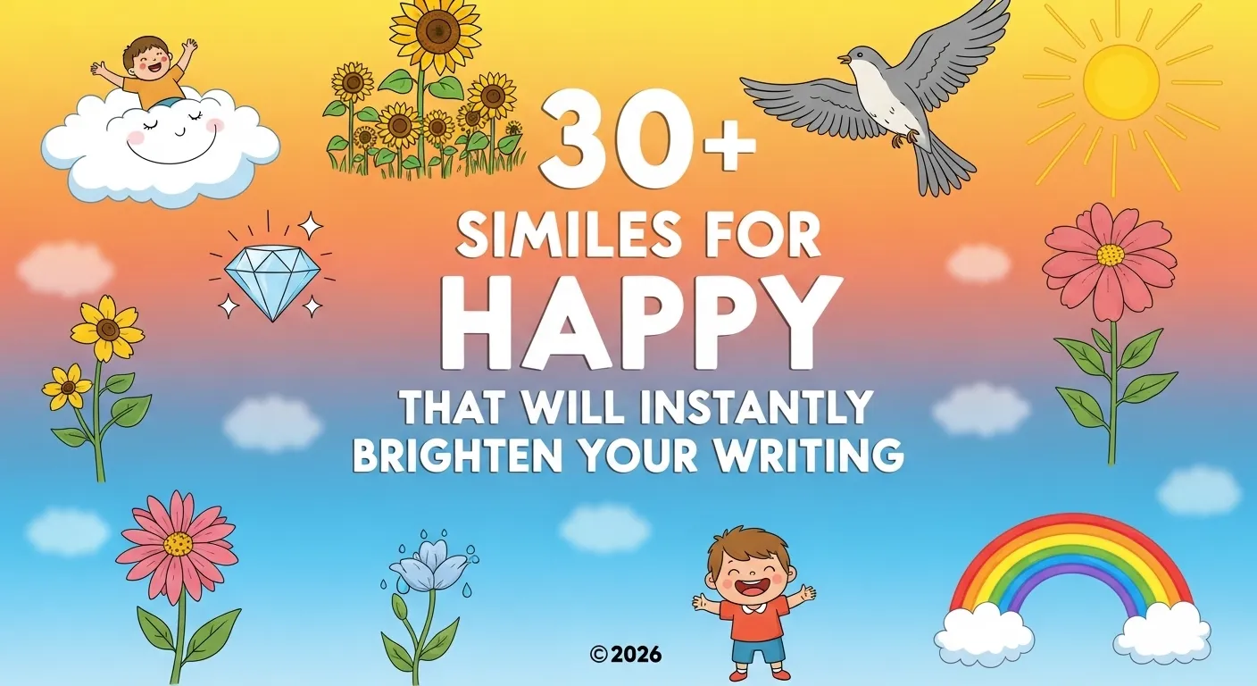 Simile for Happy