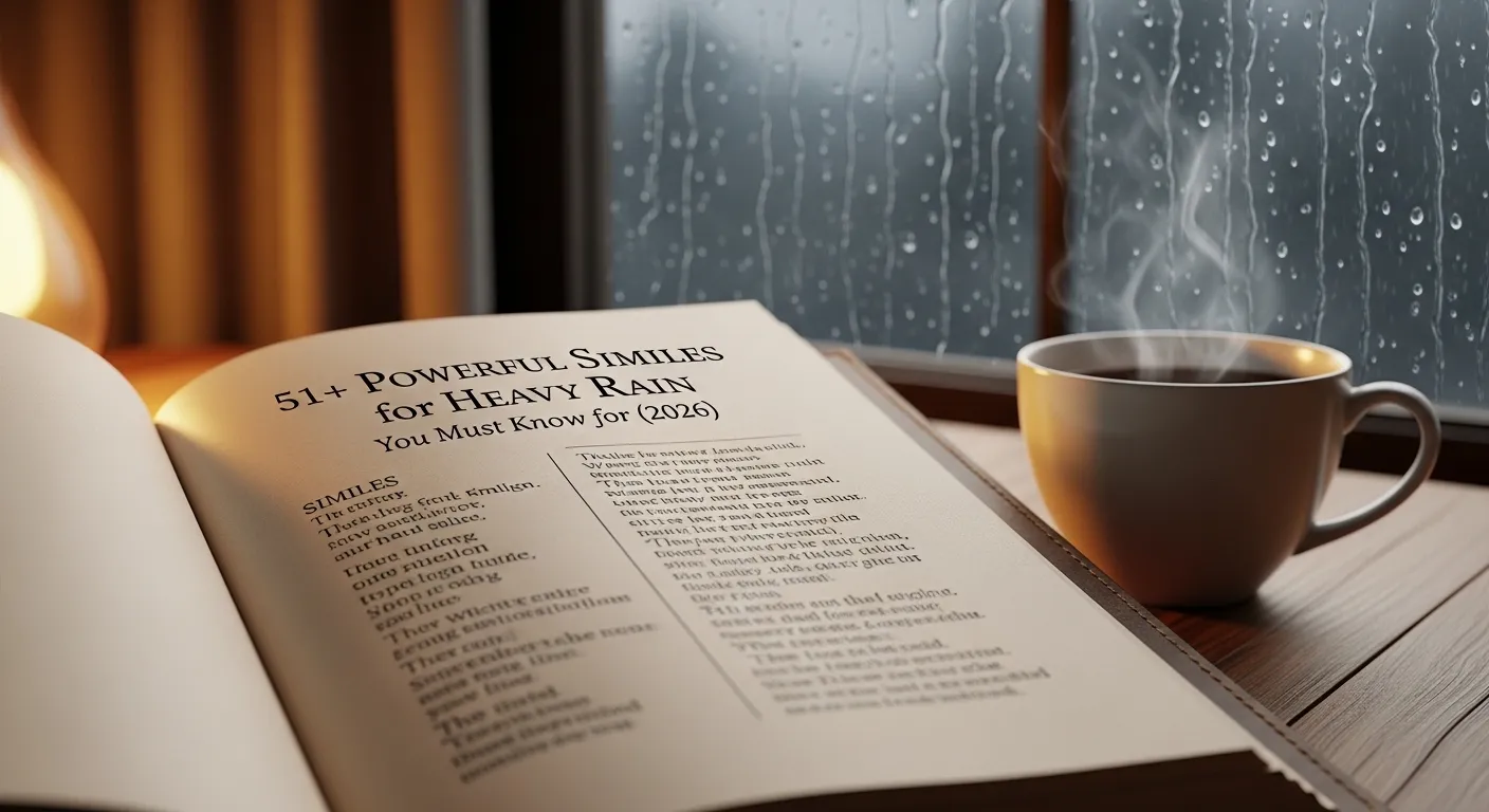 Simile for Heavy Rain