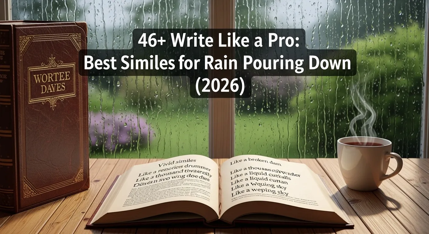 Similes for Rain Pouring Down