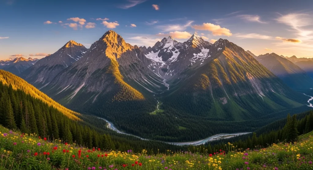 Towering and Majestic Mountains