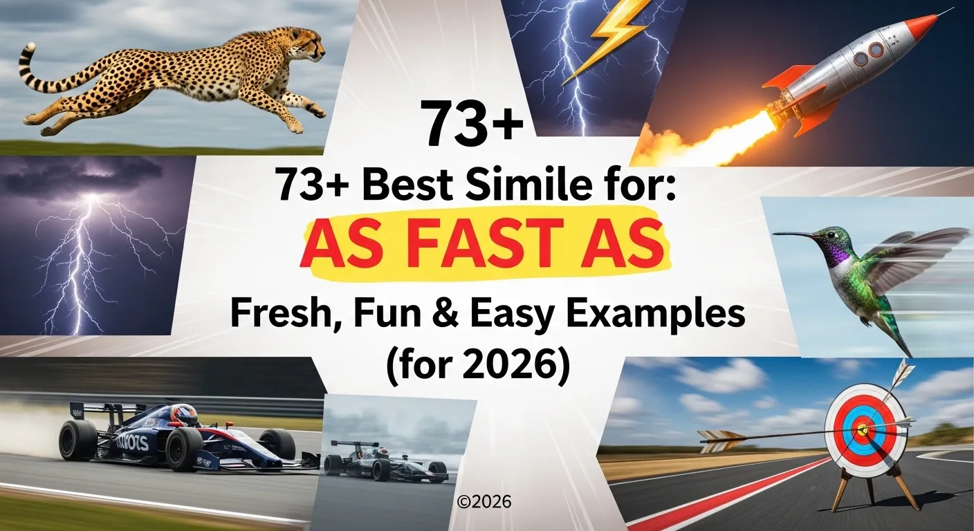 Simile for As Fast As