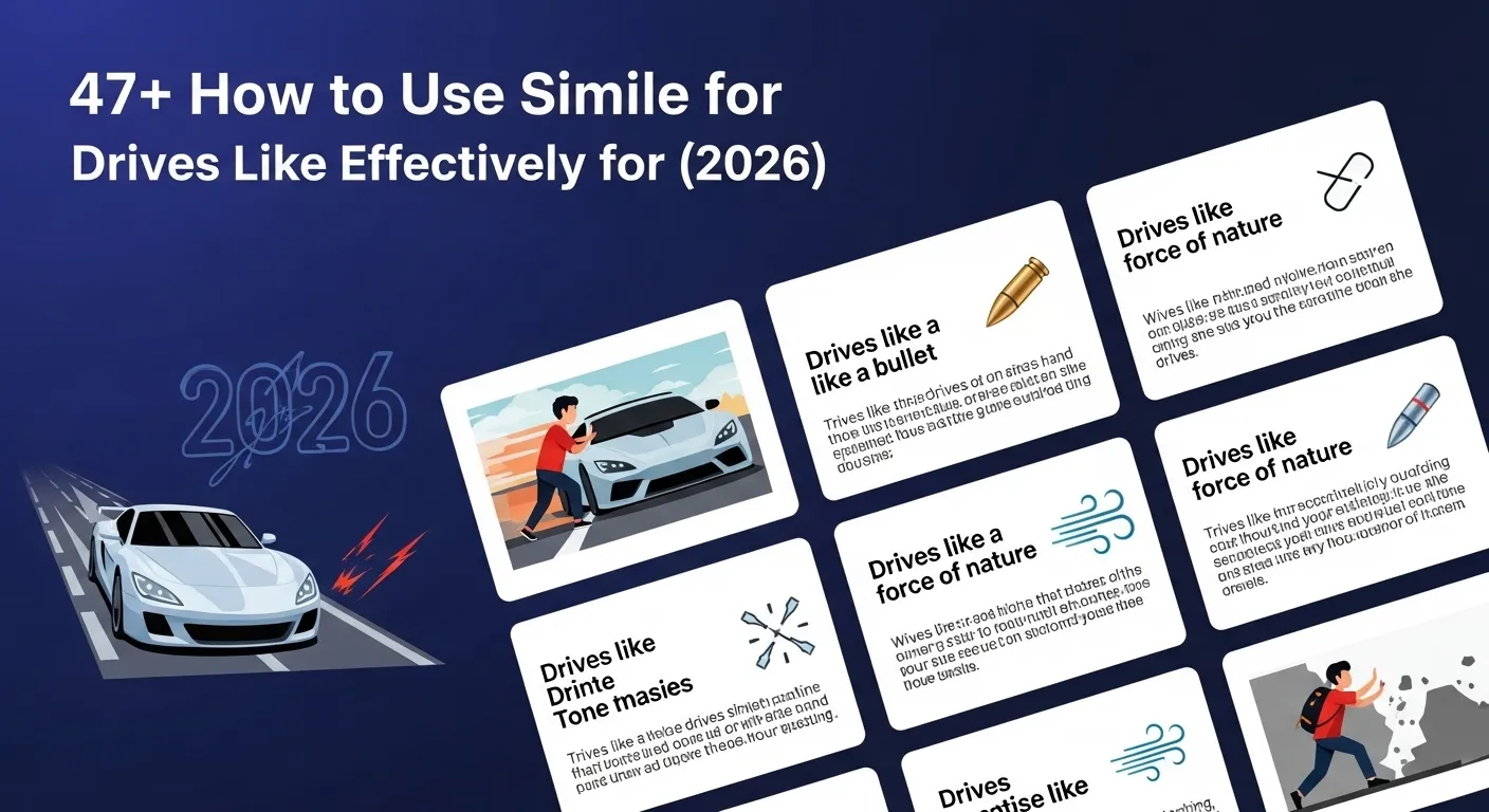 Simile for Drives Like