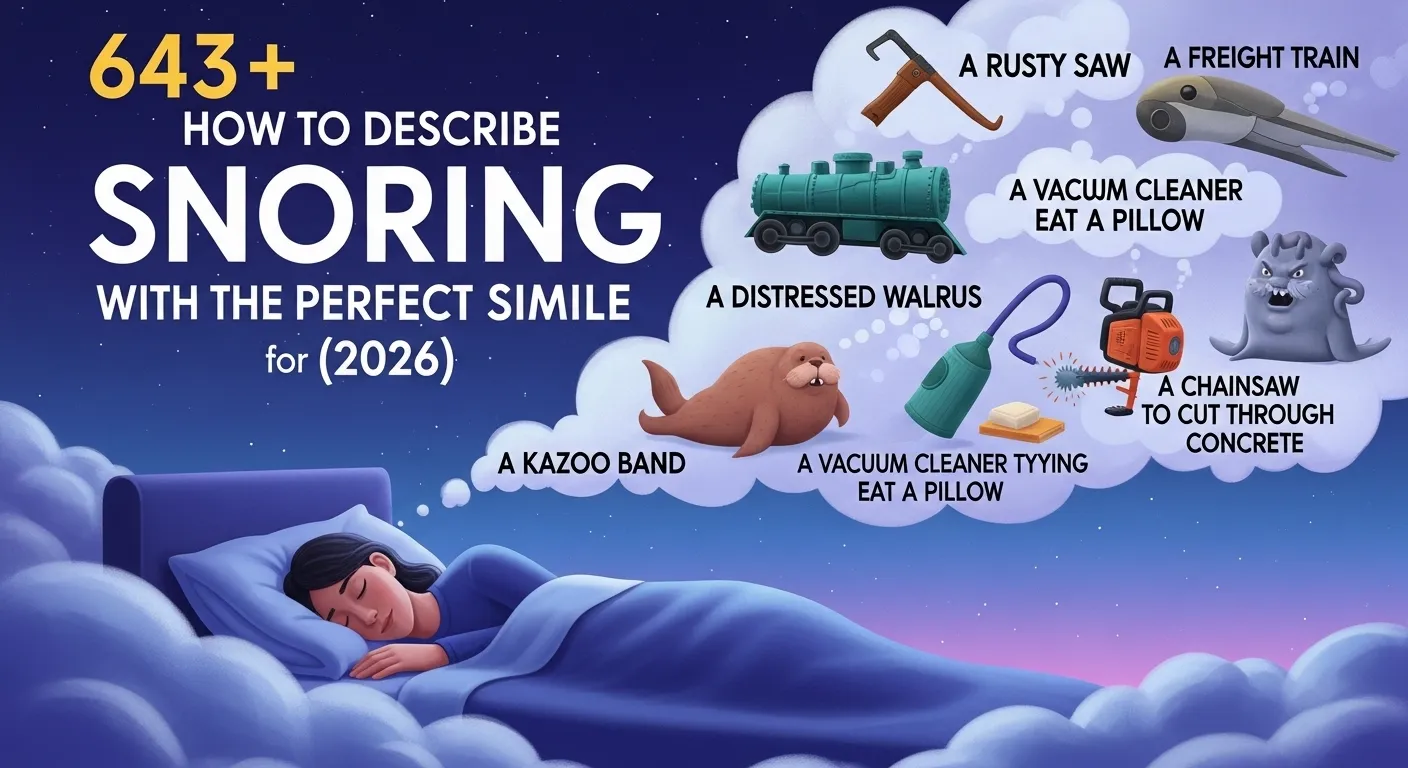 simile for snoring
