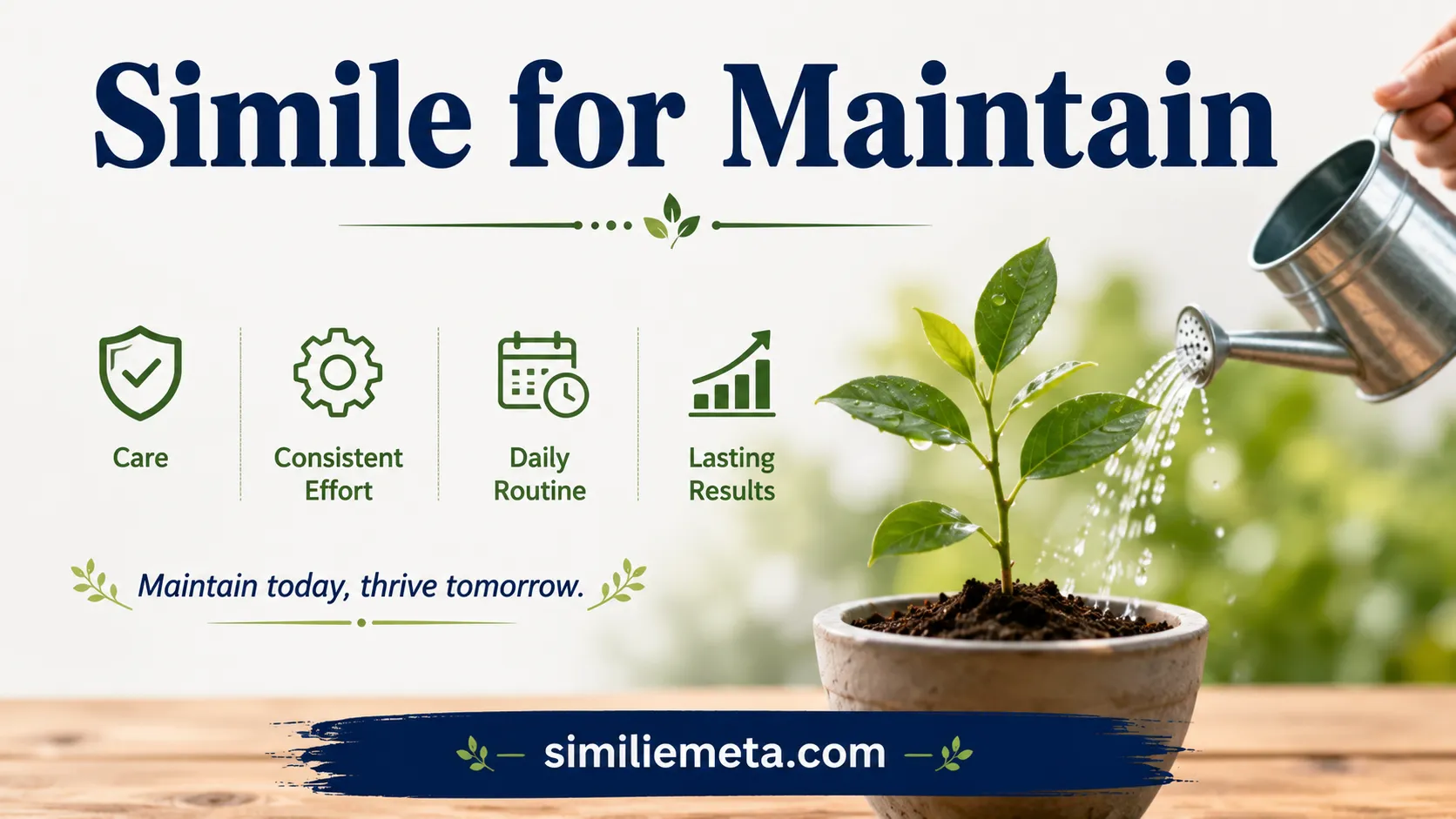 Simile for Maintain