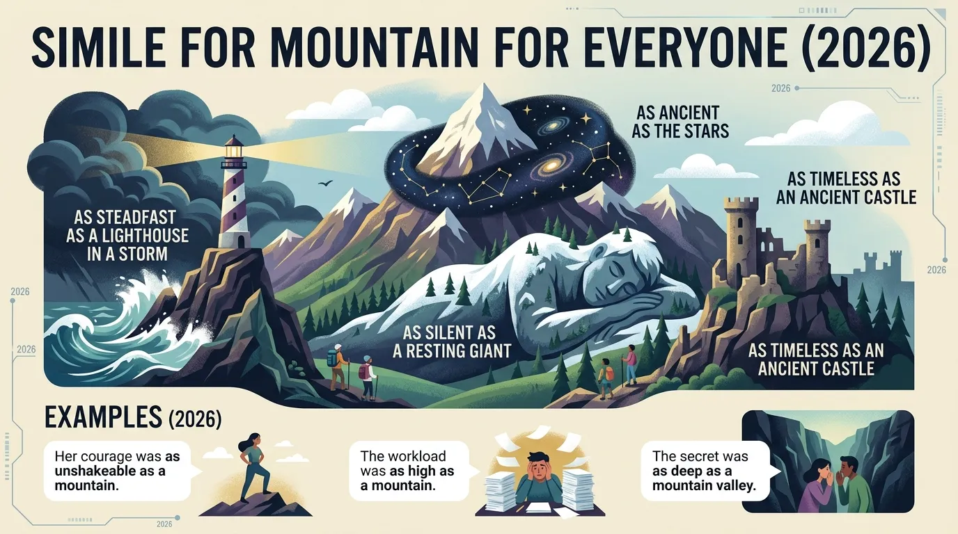 Simile for Mountain