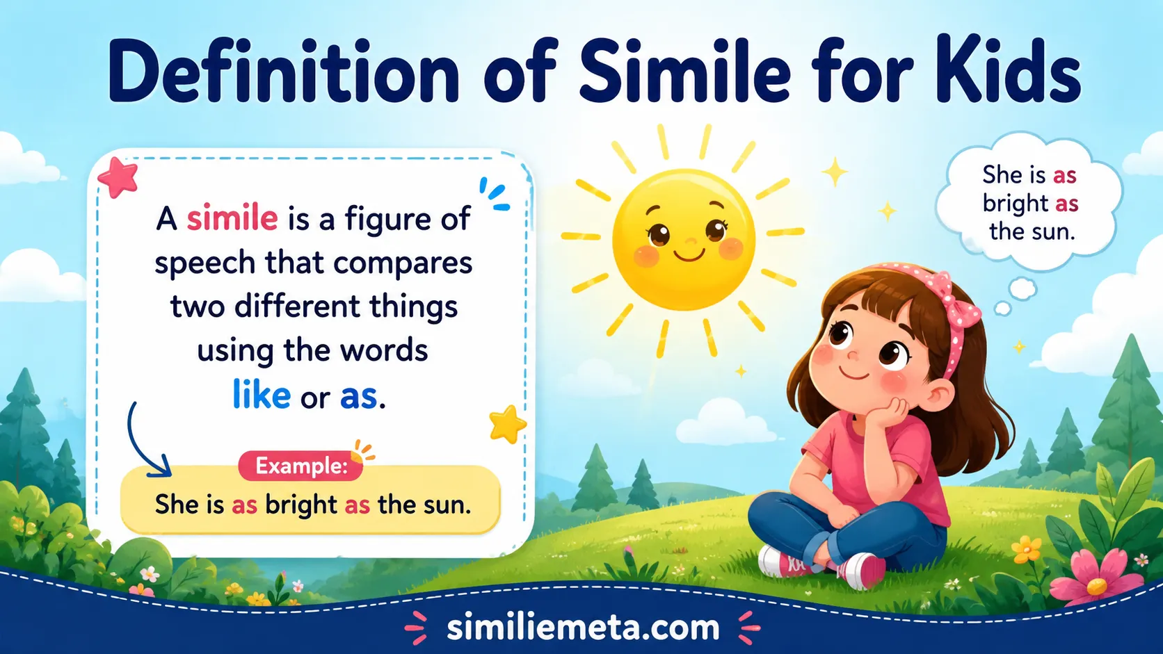 Definition of Simile for Kids