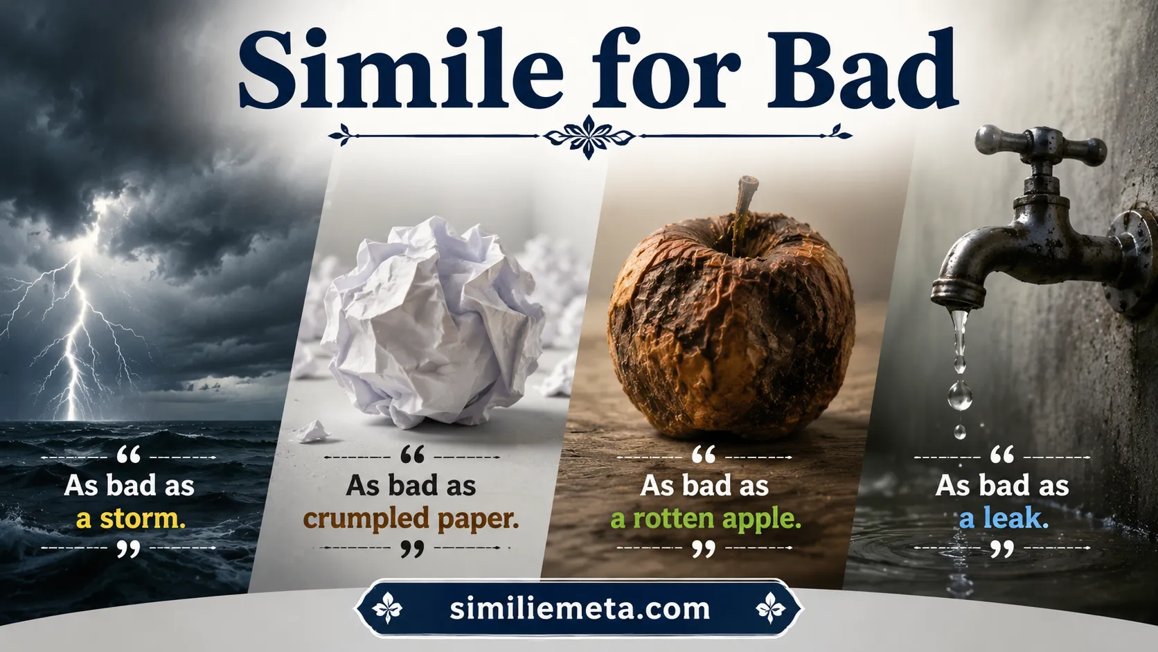 Simile for Bad