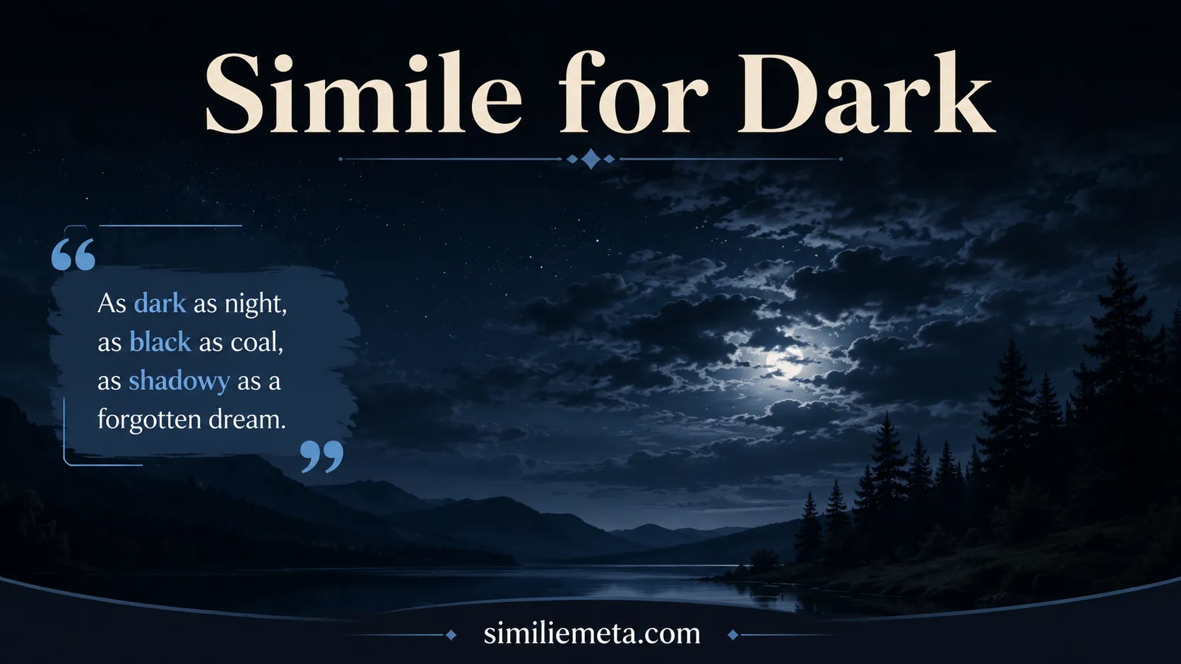Simile for Dark