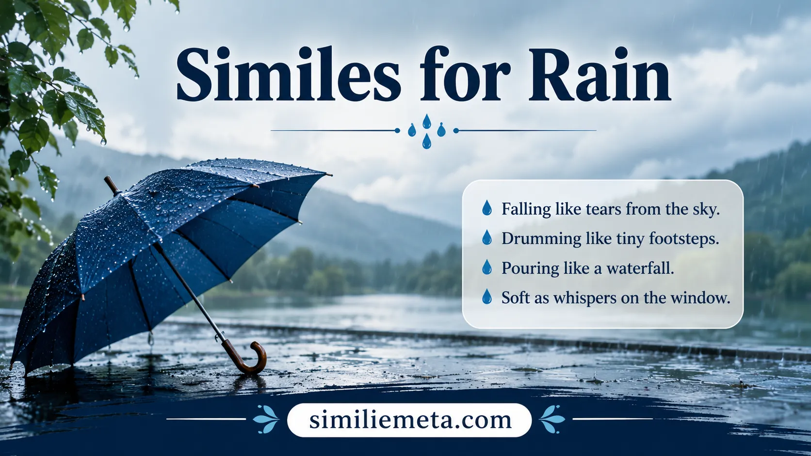 Similes for Rain